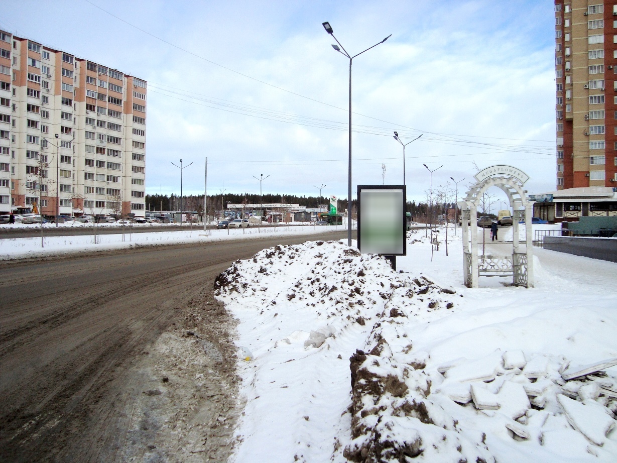 Фотография рекламного носителя, тип: Ситиформат 1.8x1.2, адрес: Бейвеля ул. Х 40-летия Победы, 1, Челябинск, Челябинская область, Россия. Сторона А №1332479