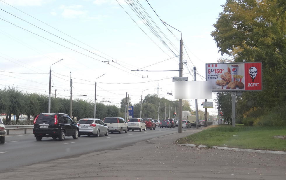 Фотография рекламного носителя, тип: Билборд 3x6, адрес: Металлургов пр-т., д.3д, Красноярск, Красноярский край, Россия. Сторона A1-А3 №210588