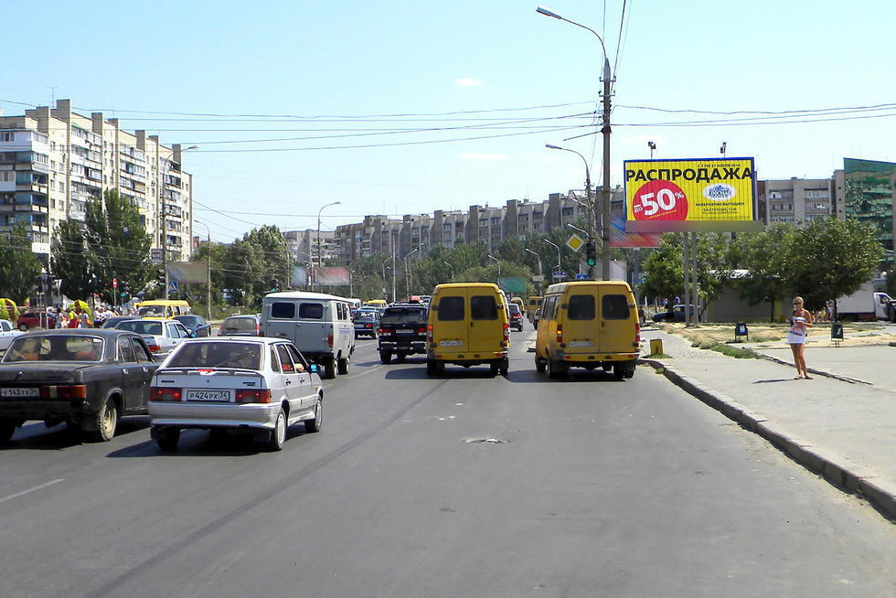 Фотография рекламного носителя, тип: Билборд 3x6, адрес: Героев Сталинграда пр-т. Х Энгельса б-р., Волгоград, Волгоградская область, Россия. Сторона A1-A3 №369359