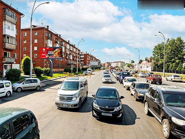 Фотография рекламного носителя, тип: Билборд 3x6, адрес: Кузнецкий пр-т., д.56, Кемерово, Кемеровская область, Россия. Сторона Bh1-Bh8 №992217