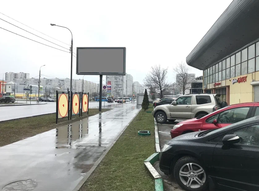 Фотография рекламного носителя, тип: Афиша 1.75x1.8, адрес: Декабристов ул., д.21, стенд 2, Москва, Россия. Сторона B №937736