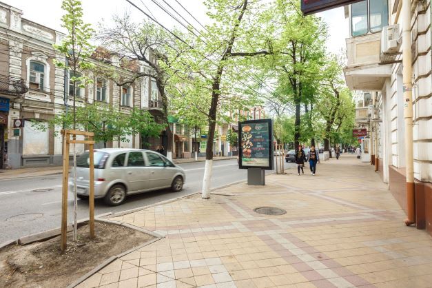 Фотография рекламного носителя, тип: Ситиформат 1.8x1.2, адрес: Красная ул., д.89, Краснодар, Краснодарский край, Россия. Сторона A1-A5 №614562