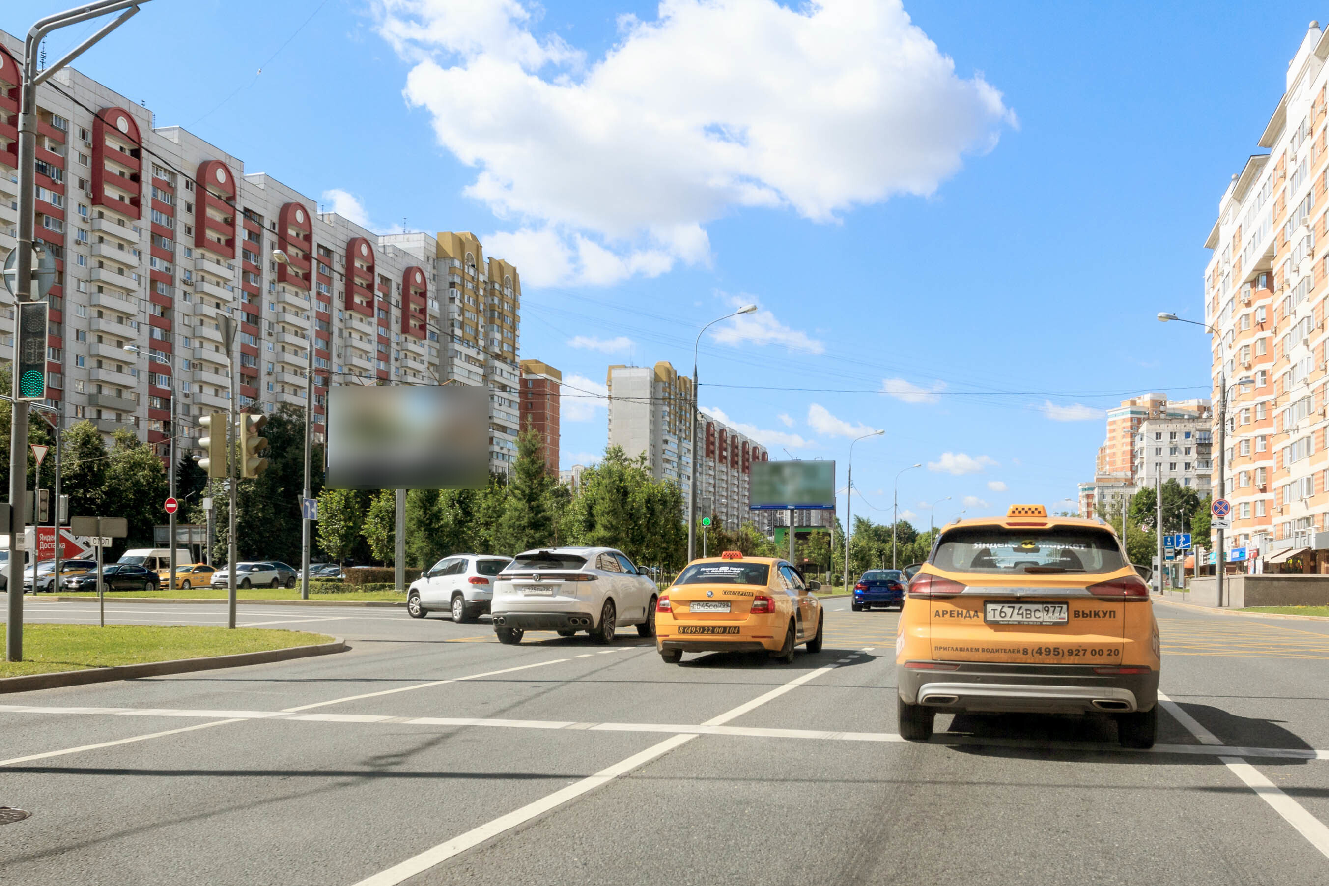 Фотография рекламного носителя, тип: Билборд 3x6, адрес: Мичуринский пр-т., д.16, Москва, Россия. Сторона А1 №261703