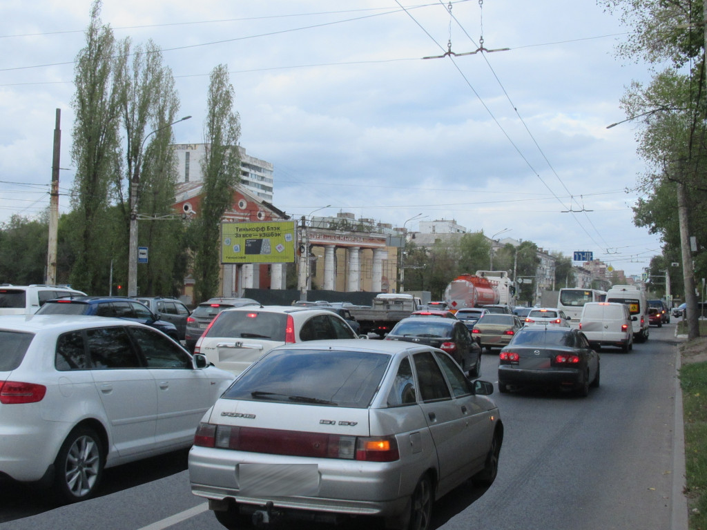 Фотография рекламного носителя, тип: Билборд 3x6, адрес: Ленинский пр-т, напротив д.8/1, Воронеж, Воронежская область, Россия. Сторона Б1-Б3 №111766