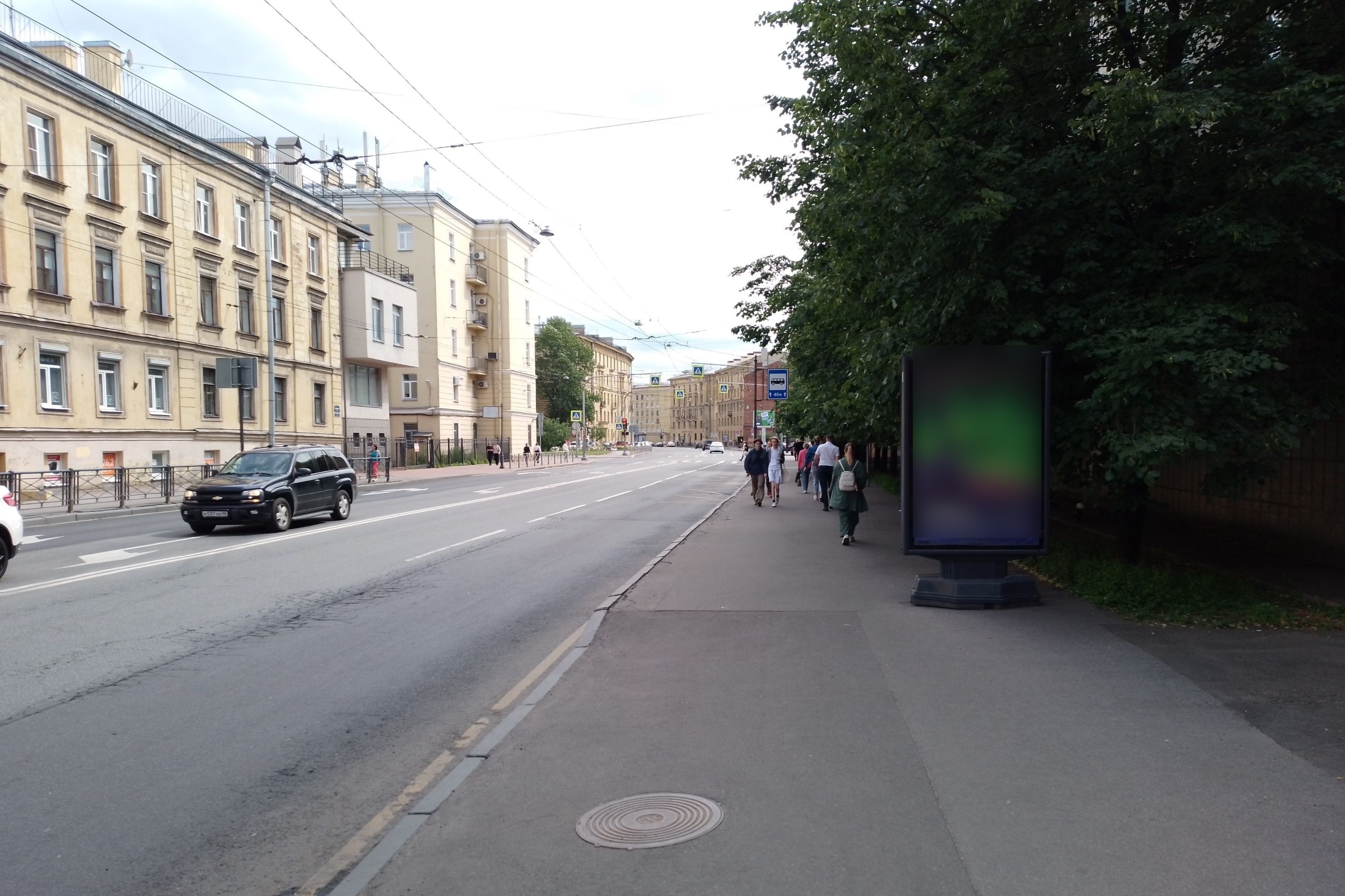 Фотография рекламного носителя, тип: Ситиформат 1.8x1.2, адрес: Тульская ул., д.1, Санкт-Петербург, Россия. Сторона А №108727