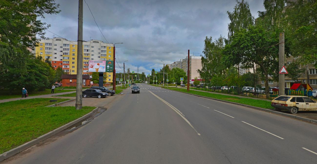 Фотография рекламного носителя, тип: Билборд 3x6, адрес: Давыдовский-3 мкр., Долгая Поляна ул., д.7а, Гипермакет Лента, Кострома, Костромская область, Россия. Сторона B1-B3 №1335872