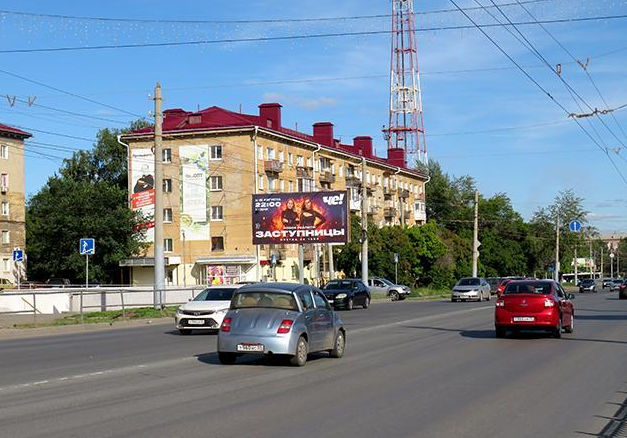 Фотография рекламного носителя, тип: Билборд 3x6, адрес: Мира пр-т., д.12, Омск, Омская область, Россия. Сторона Б №608045