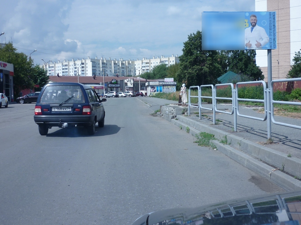 Фотография рекламного носителя, тип: Билборд 3x6, адрес: Лермонтова пер. Х Комарова ул., д.106/1, Челябинск, Челябинская область, Россия. Сторона А №185045