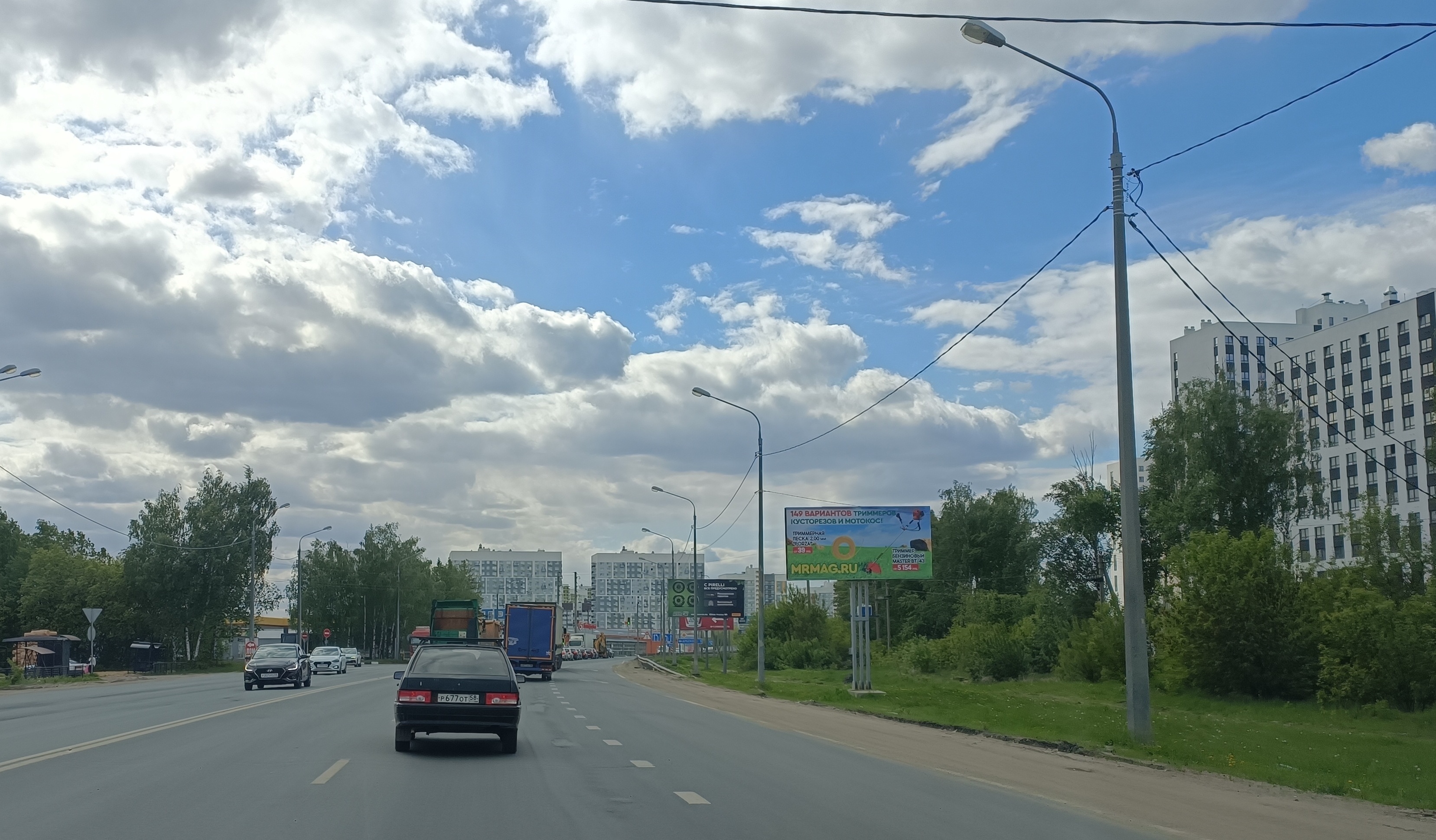 Фотография рекламного носителя, тип: Билборд 3x6, адрес: М5 Роснефть, Пенза, Пензенская область, Россия. Сторона А №1332567