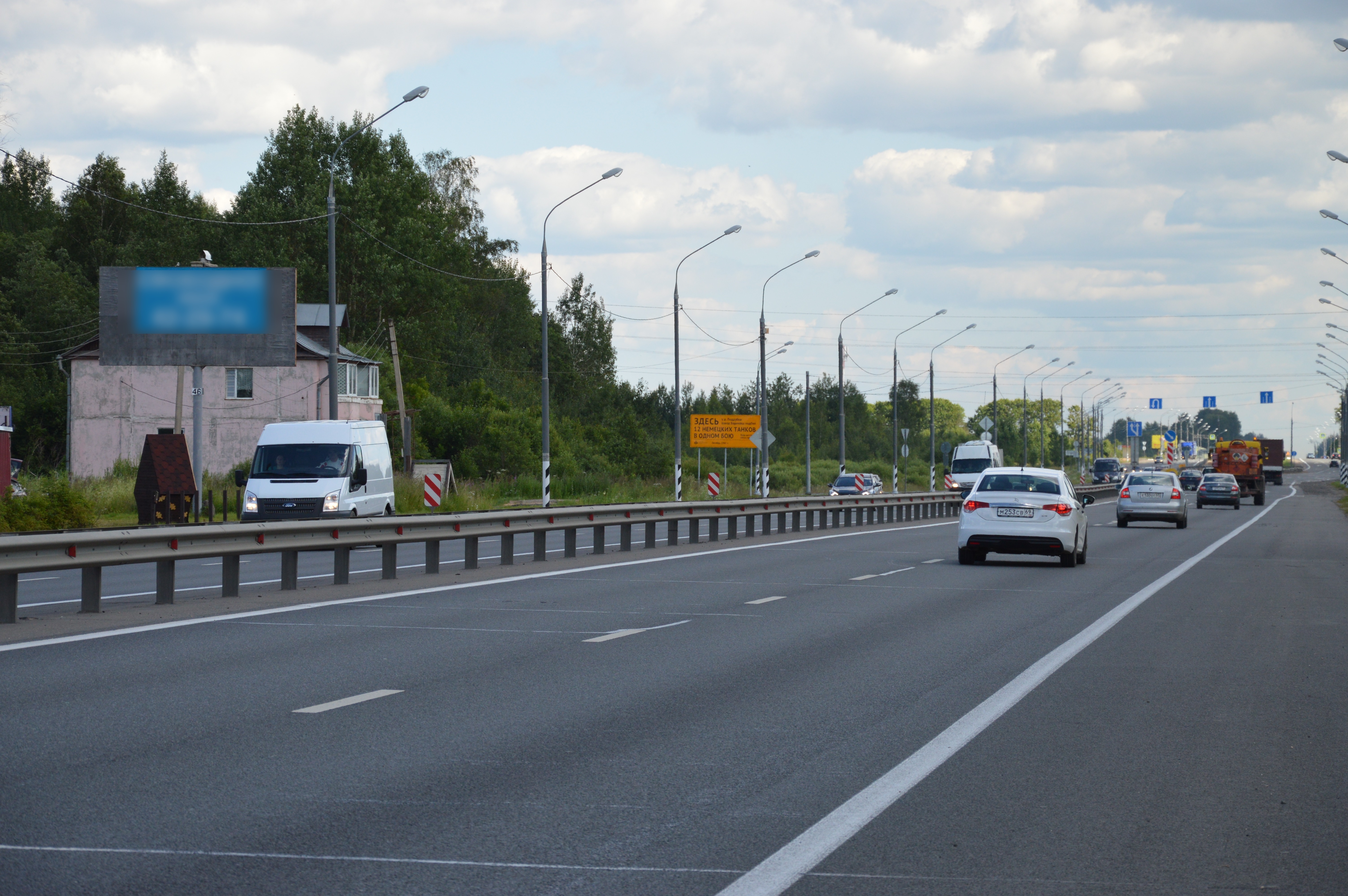 Фотография рекламного носителя, тип: Билборд 3x6, адрес: М-10 а/д., 190 600м, Поддубки д., д.6, Тверь, Тверская область, Россия. Сторона Б №544846