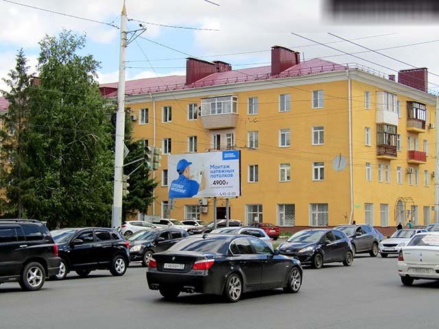 Фотография рекламного носителя, тип: Билборд 3x6, адрес: Красный путь ул., д.72 Х 6-я Северная ул., Омск, Омская область, Россия. Сторона Б №197589