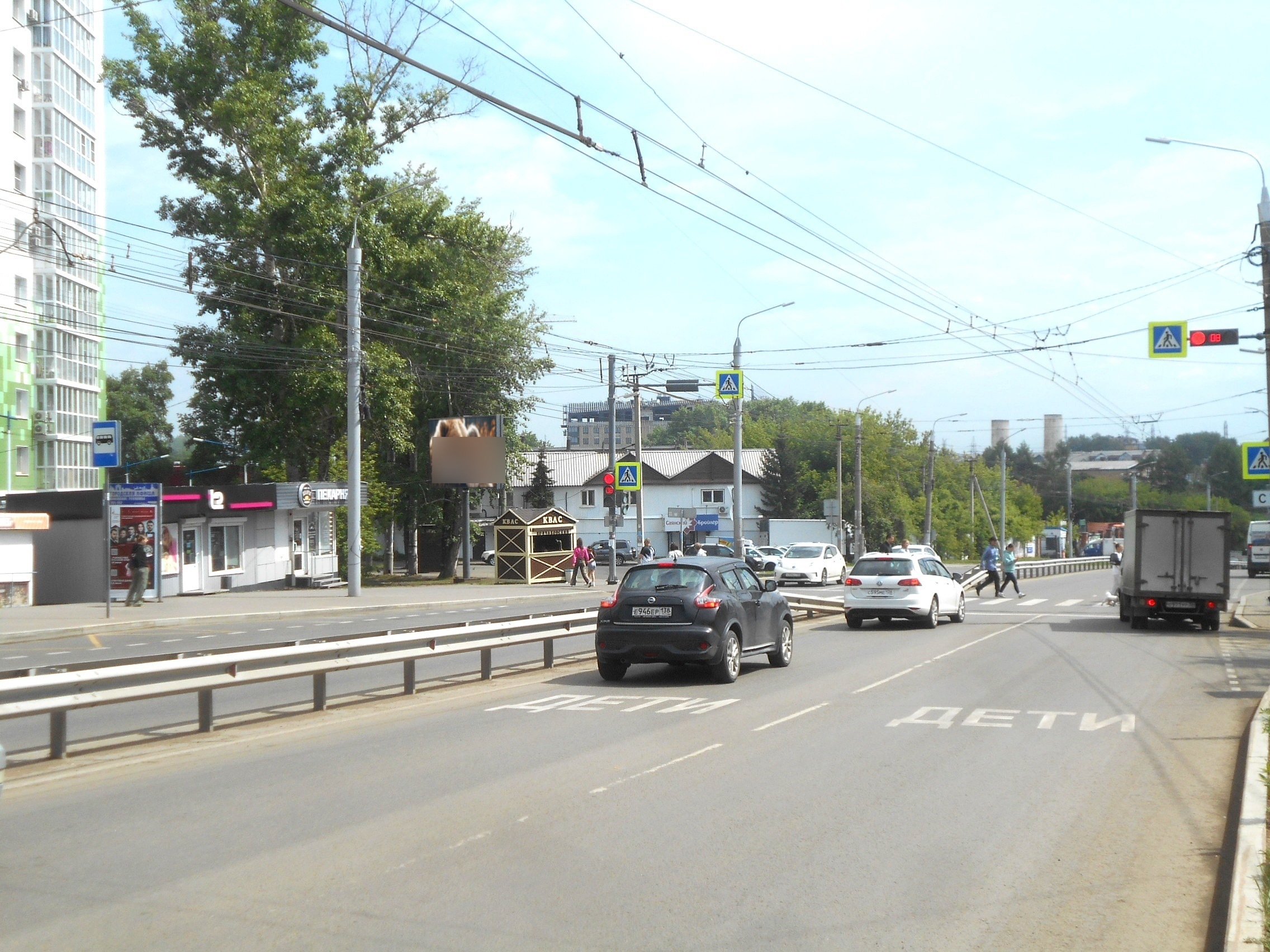 Фотография рекламного носителя, тип: Билборд 3x6, адрес: Академическая ул., ООТ Поселок Энергетиков, Иркутск, Иркутская область, Россия. Сторона Б №1371420