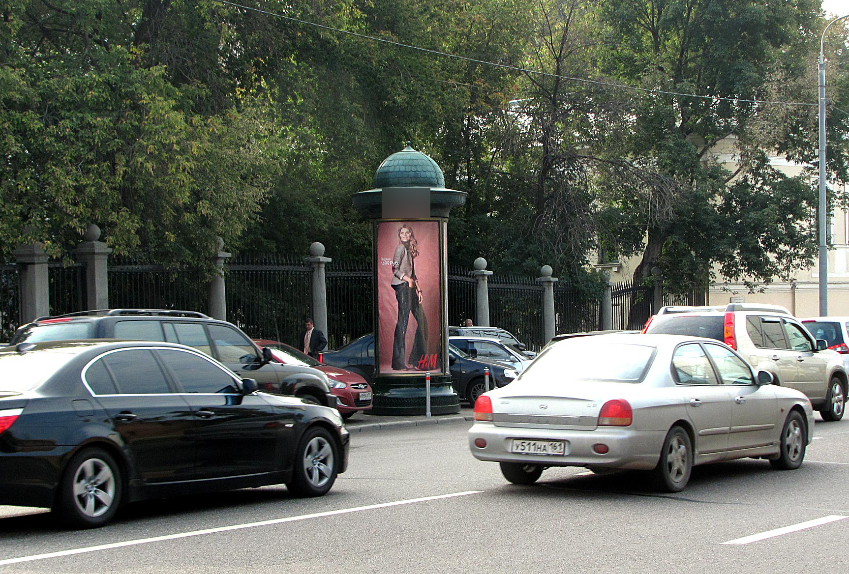 Фотография рекламного носителя, тип: Пиллар 3x1.4, адрес: Китайгородский пр-зд., д.9, Москва, Россия. Сторона A №262226