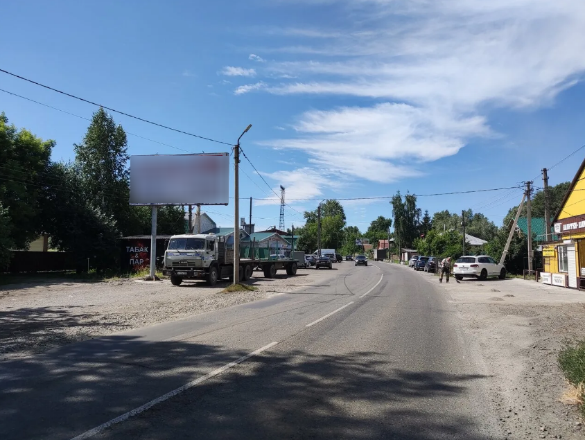 Фотография рекламного носителя, тип: Билборд 3x6, адрес: Кожзаводская ул., д.12, Бийск, Алтайский край, Россия. Сторона В №1332041