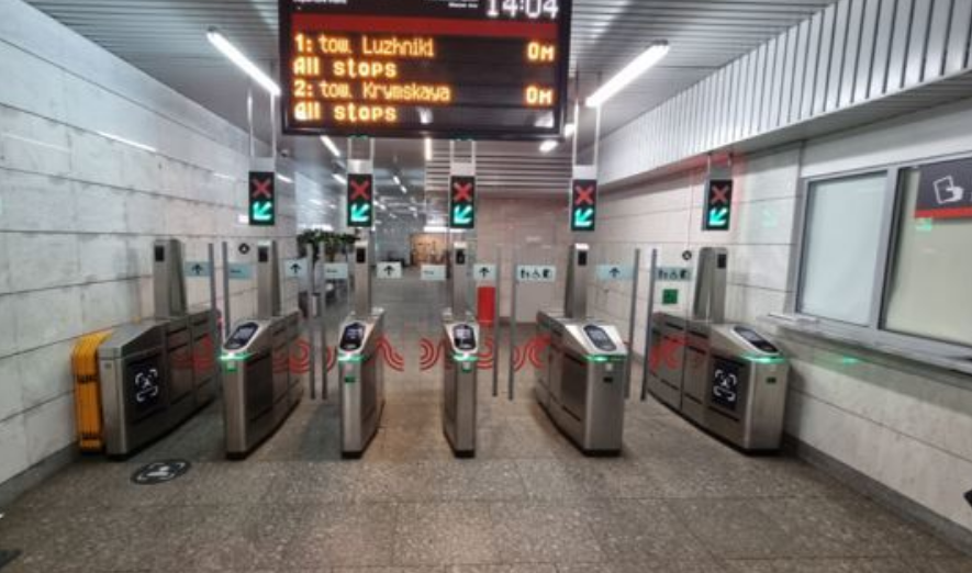 Фотография рекламного носителя, тип: Другой индор-формат, адрес: Станция метро «Площадь Гагарина», линия Московское Центральное Кольцо, Москва, Россия. Сторона/вариант А №1326679