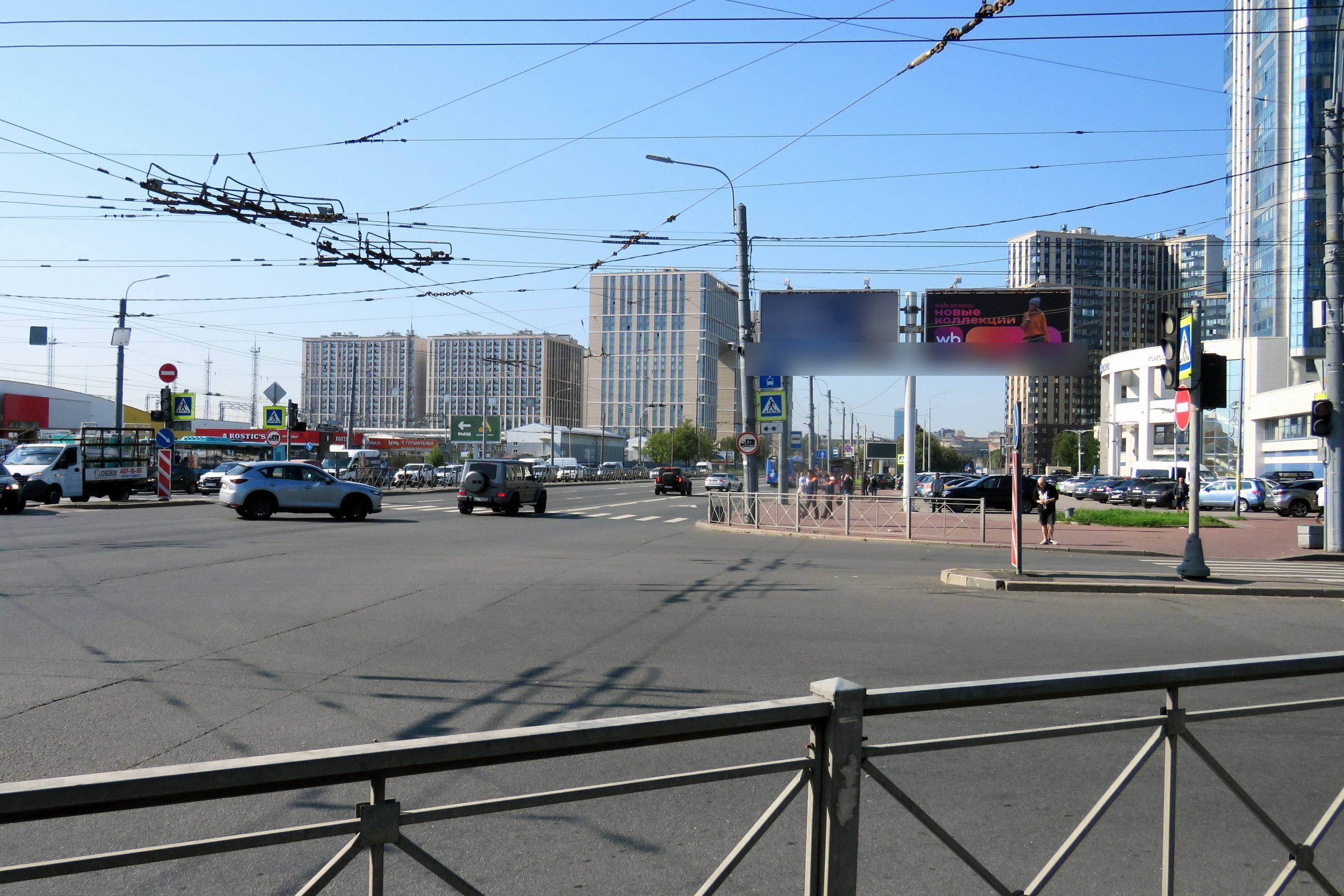 Фотография рекламного носителя, тип: Билборд 3x6, адрес: Типанова ул., д.27 Х Космонавтов пр-т., Санкт-Петербург, Россия. Сторона А4 №520240