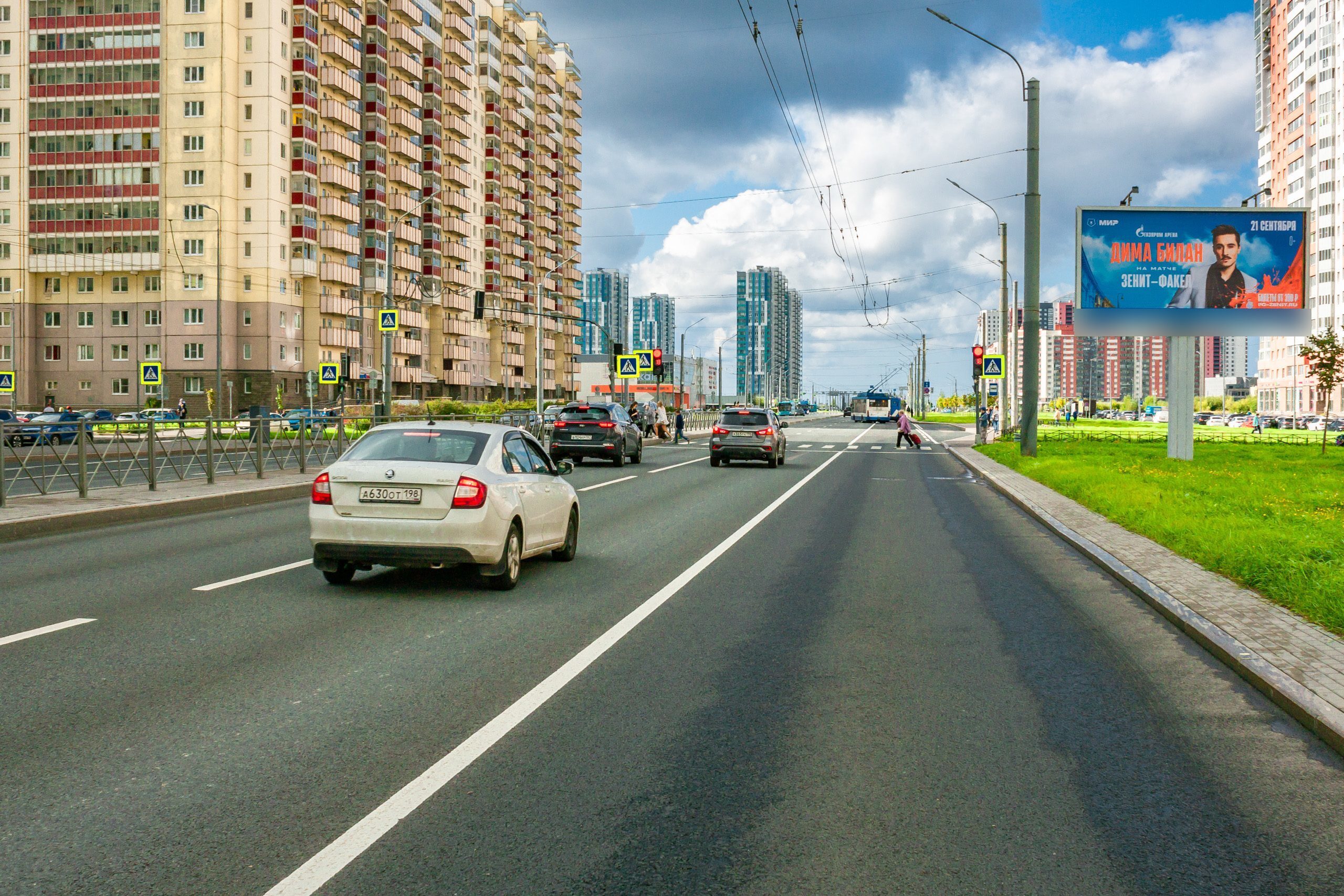 Фотография рекламного носителя, тип: Билборд 3x6, адрес: Ленинский пр-т., д.55, Санкт-Петербург, Россия. Сторона А №1047188