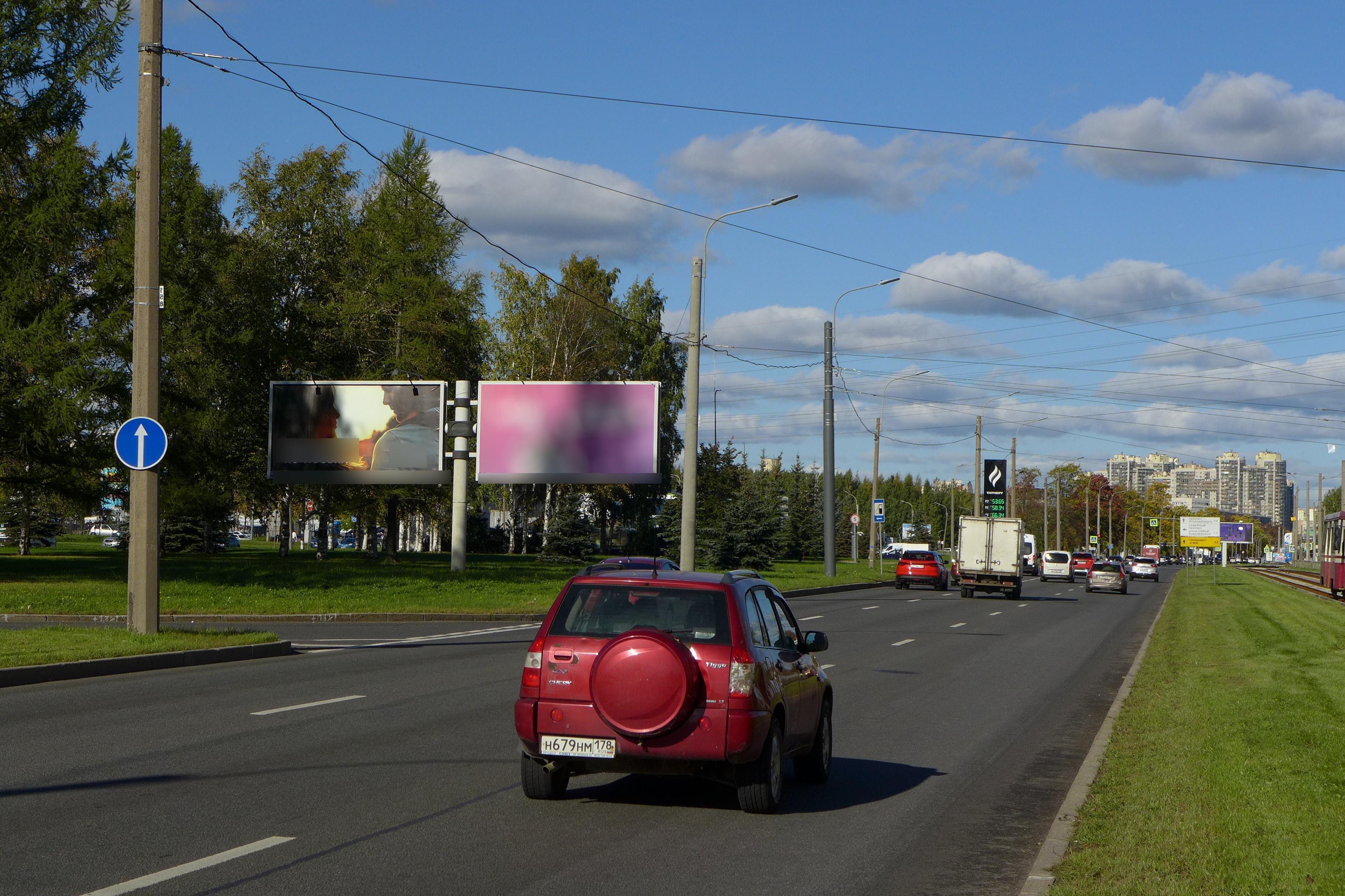 Фотография рекламного носителя, тип: Билборд 3x6, адрес: Руставели пр-т., д.37, поз.1, Санкт-Петербург, Россия. Сторона А1 №687310