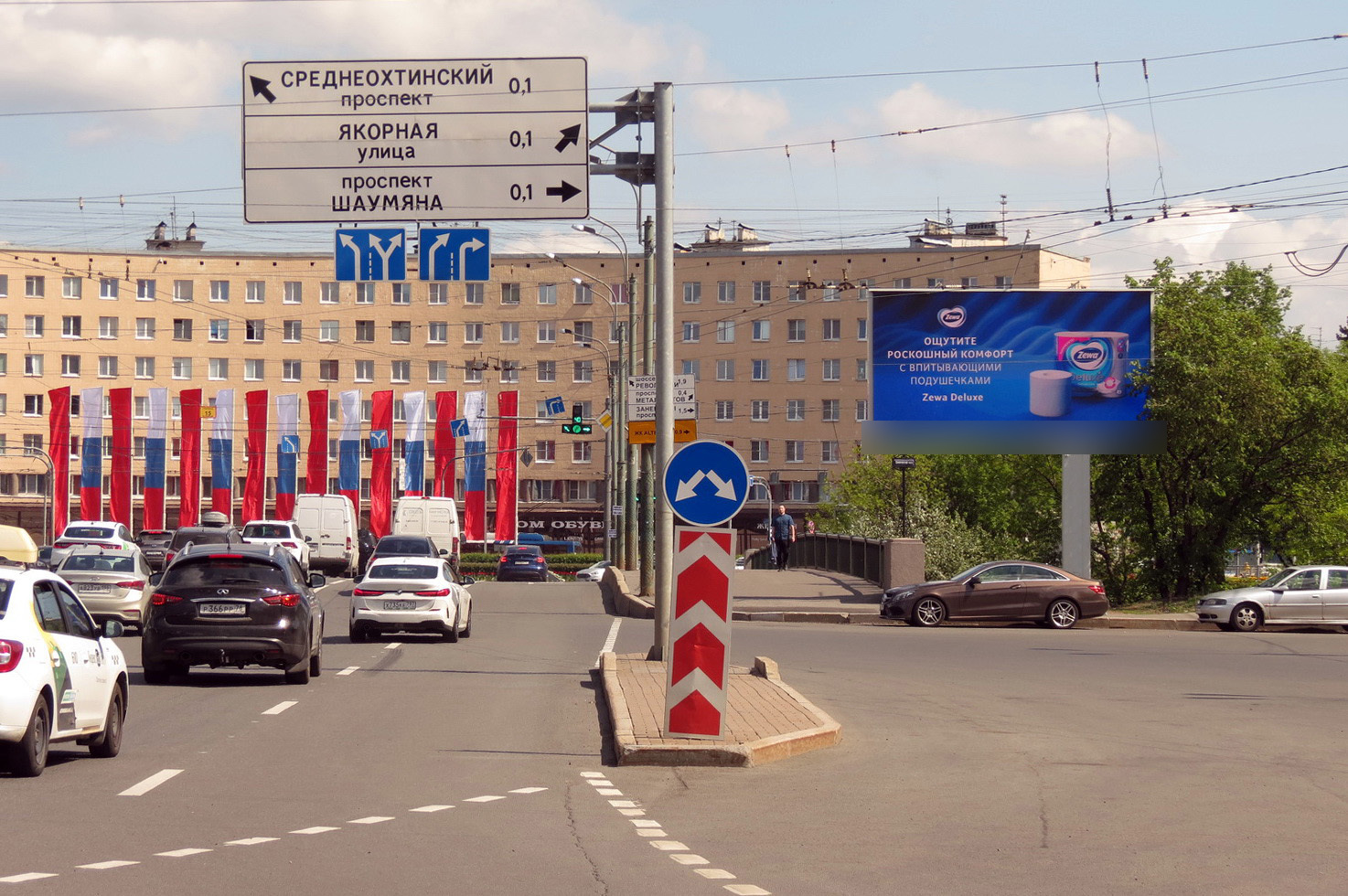 Фотография рекламного носителя, тип: Билборд 3x6, адрес: Красногвардейская пл., д.3, Санкт-Петербург, Россия. Сторона А1 №119326