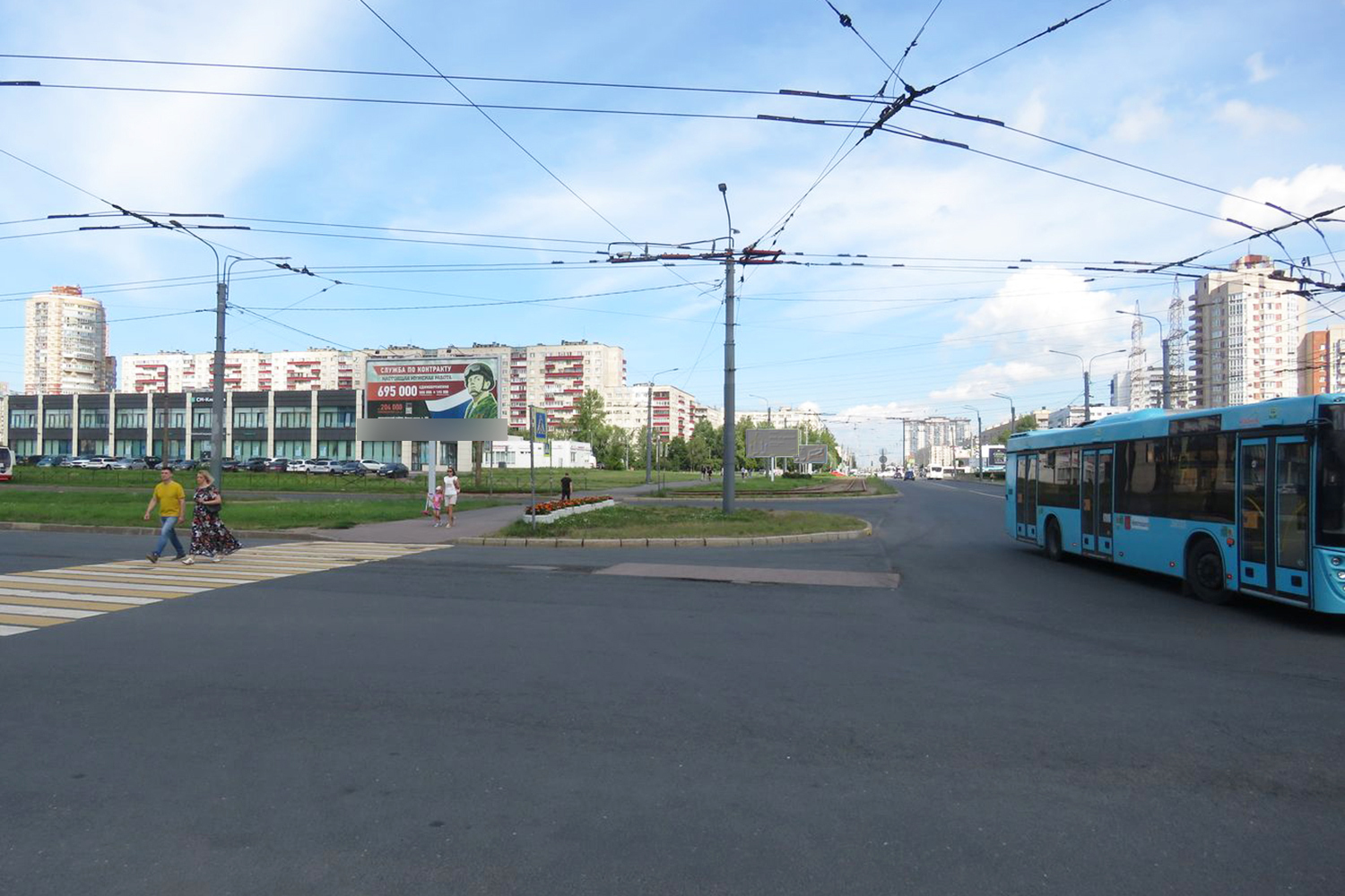 Фотография рекламного носителя, тип: Билборд 3x6, адрес: Ярослава Гашека ул. Х Балканская пл., д.5Д, поз.2, Санкт-Петербург, Россия. Сторона Б №121470