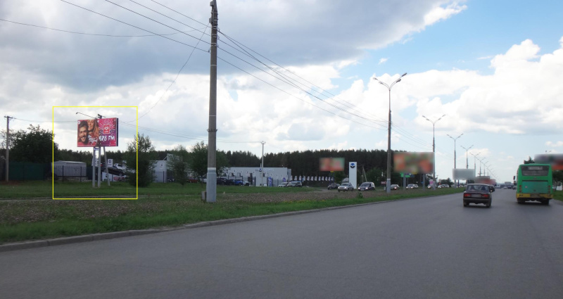 Фотография рекламного носителя, тип: Билборд 3x6, адрес: 10 лет Октября ул., автосалон КИТ, поз.2, Ижевск, Республика Удмуртия, Россия. Сторона B №671145
