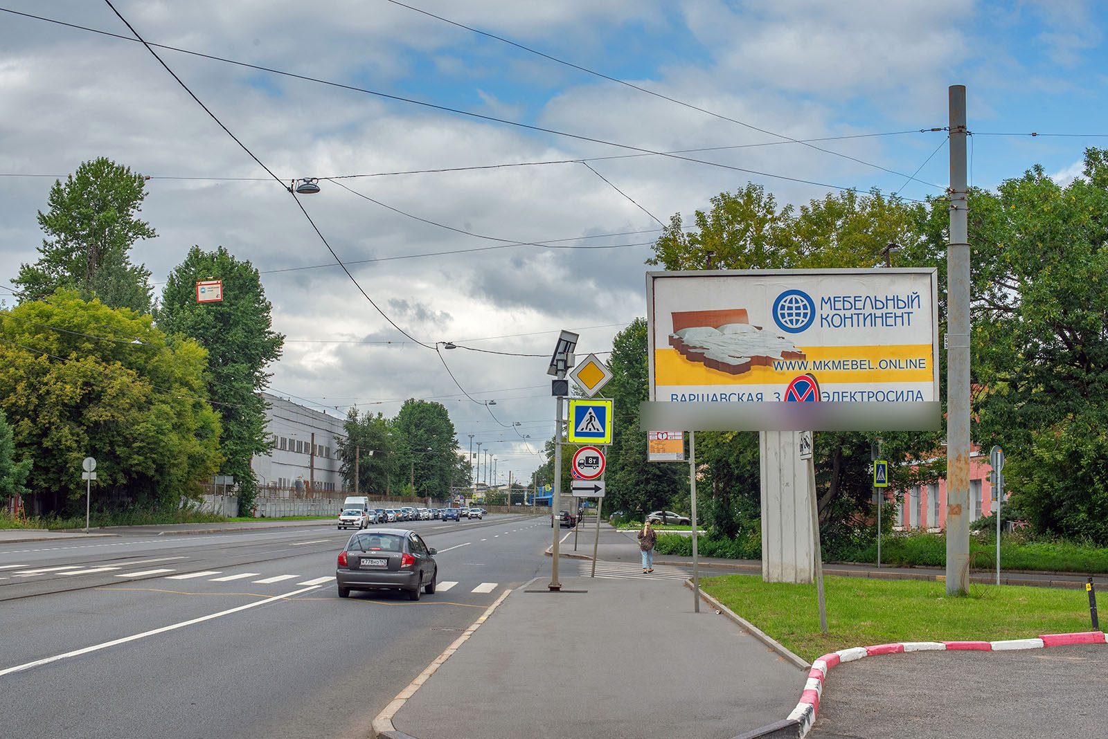 Фотография рекламного носителя, тип: Билборд 3x6, адрес: Трефолева ул. Х Оборонная ул., д.30, Санкт-Петербург, Россия. Сторона A №169752
