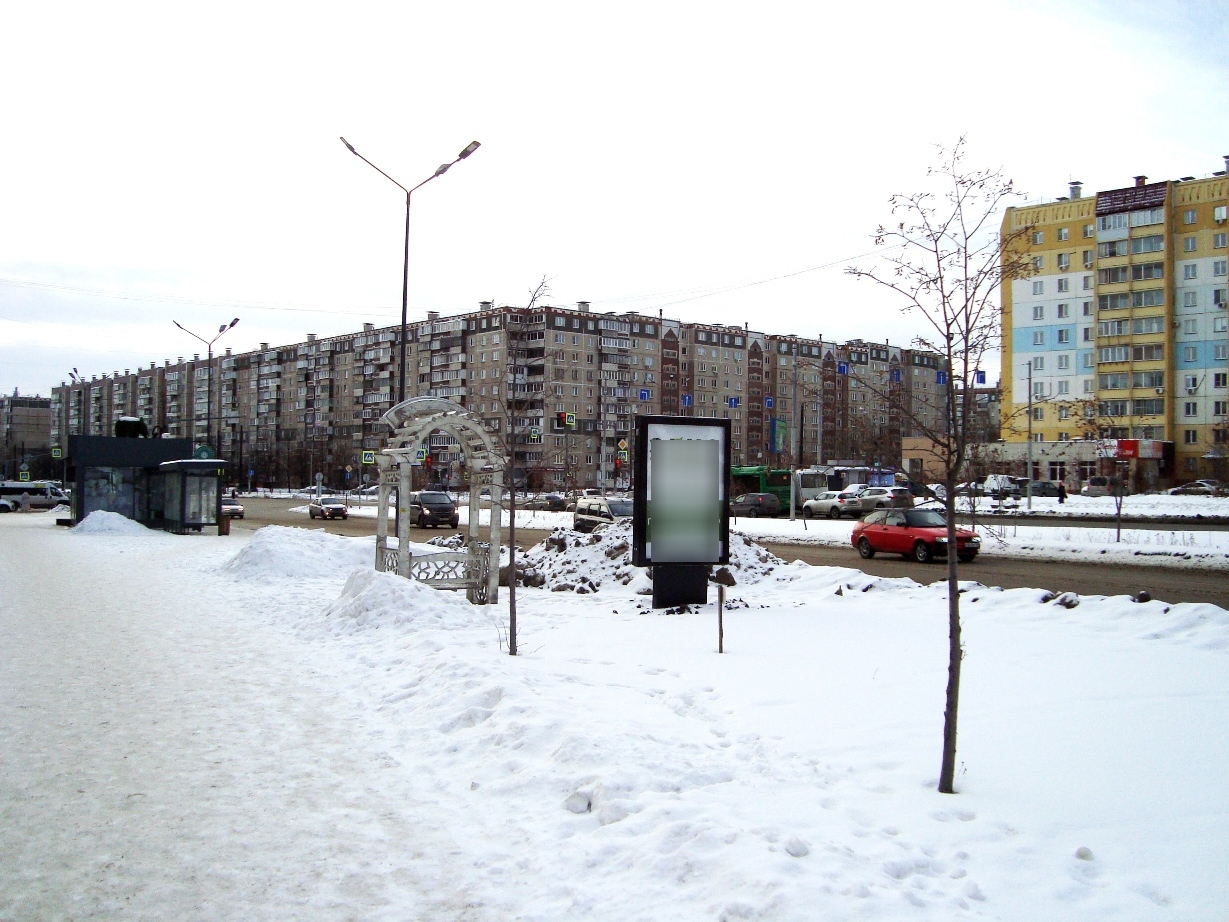 Фотография рекламного носителя, тип: Ситиформат 1.8x1.2, адрес: Бейвеля ул. Х 40-летия Победы, 1, Челябинск, Челябинская область, Россия. Сторона В №1332480