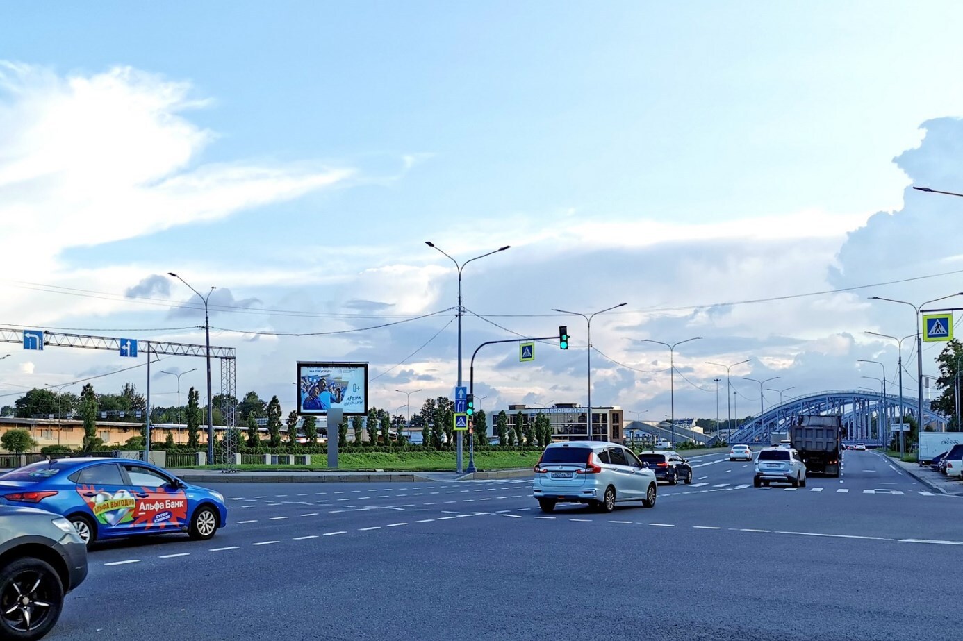 Фотография рекламного носителя, тип: Ситиборд 2.7x3.7, адрес: Обводного канала наб., д.31 Х Атаманский мост, Санкт-Петербург, Россия. Сторона А1 №767924