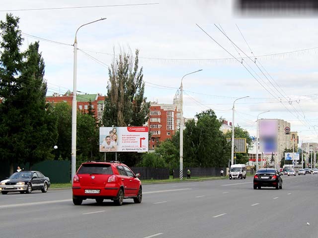 Фотография рекламного носителя, тип: Билборд 3x6, адрес: Красный путь ул., д.101, Омск, Омская область, Россия. Сторона Б №197593