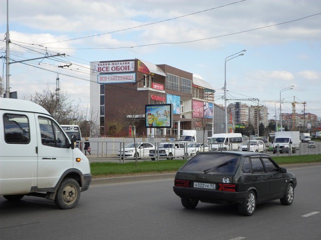 Фотография рекламного носителя, тип: Ситиборд 2.7x3.7, адрес: Трамвайная ул. Х Мачуги ул., Краснодар, Краснодарский край, Россия. Сторона Б №235964