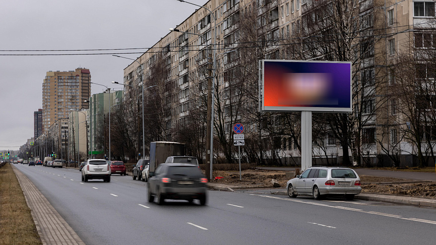 Фотография рекламного носителя, тип: Билборд 3x6, адрес: Луначарского пр-т., д.90, корп.2, Санкт-Петербург, Россия. Сторона A1-А10 №171340