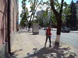 Фотография рекламного носителя, тип: Ситиформат 1.8x1.2, адрес: Красная ул., д.54 Х Ленина ул., Краснодар, Краснодарский край, Россия. Сторона Б №492578