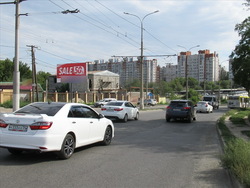 Фотография рекламного носителя, тип: Билборд 3x6, адрес: Базисная ул., поворот на Приволжскую ул., Волгоград, Волгоградская область, Россия. Сторона Б №596131