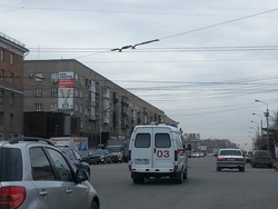 Фотография рекламного носителя, тип: Брандмауэр, адрес: Масленникова ул., д.9, Омск, Омская область, Россия. Сторона B №481438