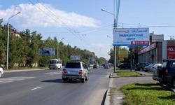 Фотография рекламного носителя, тип: Билборд 3x6, адрес: Иркутский тракт, д.61, Томск, Томская область, Россия. Сторона A1-А10 №839738