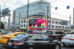 Фотография рекламного носителя, тип: Медиафасад, адрес: Сущевский вал ул., д.46, Москва, Россия. Сторона A1-A10 №946587