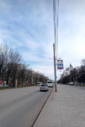 Фотография рекламного носителя, тип: Панель-кронштейн, адрес: Космонавтов ул., д.26, поз.4, Липецк, Липецкая область, Россия. Сторона А №1051836