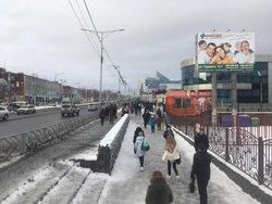 Фотография рекламного носителя, тип: Билборд 5x8, адрес: 50 лет Октября ул., д.14/3, Петропавловск-Камчатский, Камчатский край, Россия. Сторона А №777399