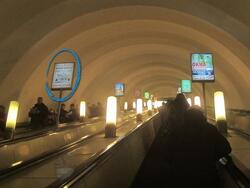 Фотография рекламного носителя, тип: Лайтбокс, адрес: Станция метро «Спортивная», линия Фрунзенско-Приморская, Санкт-Петербург, Россия. Сторона/вариант А №1062507