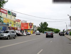 Фотография рекламного носителя, тип: Билборд 3x6, адрес: Бархатовой ул., д.2/4, Омск, Омская область, Россия. Сторона Б №649574