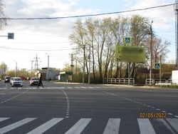 Фотография рекламного носителя, тип: Билборд 3x6, адрес: Хлебозаводская ул. Х Морская ул., позиция 2, Челябинск, Челябинская область, Россия. Сторона A №1058455