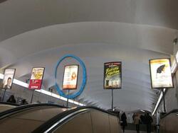 Фотография рекламного носителя, тип: Лайтбокс, адрес: Станция метро «Садовая», линия Фрунзенско-Приморская, Санкт-Петербург, Россия. Сторона/вариант Б №1062288