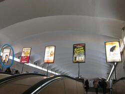 Фотография рекламного носителя, тип: Лайтбокс, адрес: Станция метро «Садовая», линия Фрунзенско-Приморская, Санкт-Петербург, Россия. Сторона/вариант Б №1062282