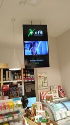 Фотография рекламного носителя, тип: Видеоэкран, адрес: Супермаркет «Азбука Вкуса», Профсоюзная ул., д.64/66, Москва, Россия. Сторона/вариант №976207