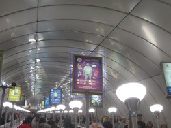 Фотография рекламного носителя, тип: Лайтбокс, адрес: Станция метро «Комендантский проспект», линия Фрунзенско-Приморская, Санкт-Петербург, Россия. Сторона/вариант А №1062059