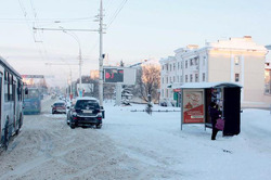 Фотография рекламного носителя, тип: Остановка 1.8x1.2, адрес: Интернациональная ул., ост. «ДК "Знамя труда"», четная сторона, Тамбов, Тамбовская область, Россия. Сторона A №550534