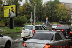 Фотография рекламного носителя, тип: Ситиборд 2.7x3.7, адрес: Шмитовский пр-зд., д.2, стр.1, Москва, Россия. Сторона В1-В6 №359581