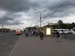 Фотография рекламного носителя, тип: Ситиформат 1.8x1.2, адрес: Красный Казанец ул., д.17, поз.2, Москва, Россия. Сторона В №948841