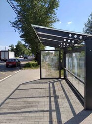 Фотография рекламного носителя, тип: Остановка 1.8x1.2, адрес: Большие Перемерки, д.42, Тверь, Тверская область, Россия. Сторона А №1059935