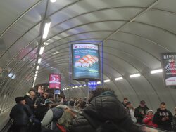 Фотография рекламного носителя, тип: Лайтбокс, адрес: Станция метро «Лесная», линия Кировско-Выборгская, Санкт-Петербург, Россия. Сторона/вариант А №1062095